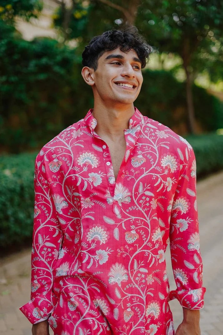 Jewelled Print Kurta Only