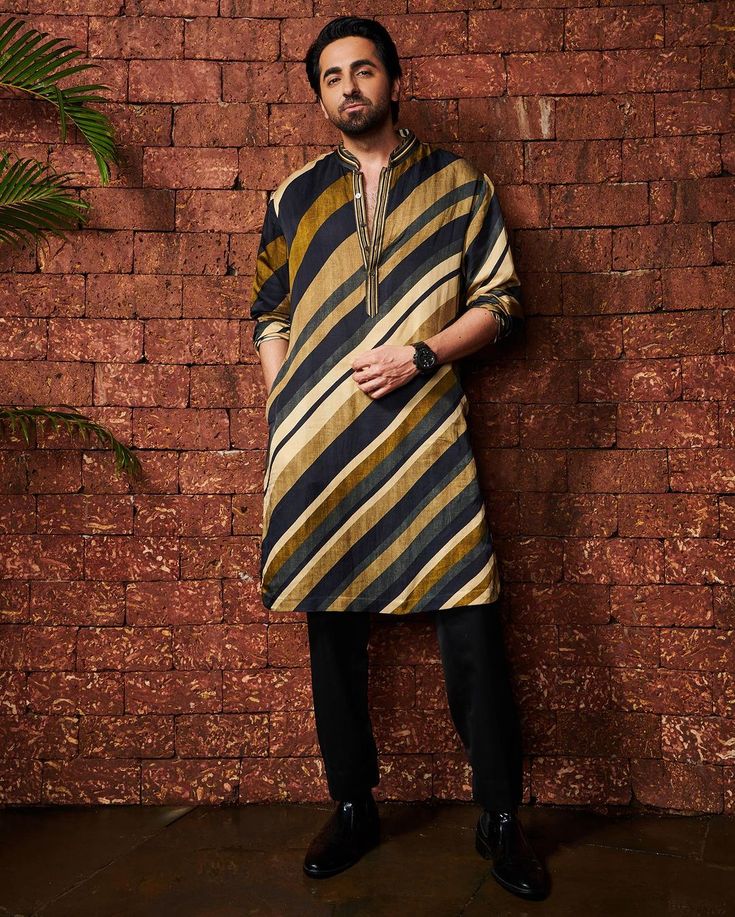 AK Strip Print Kurta Only